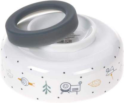 LASSIG Garden Explorer bol en porcelaine avec base antidérapante FERME