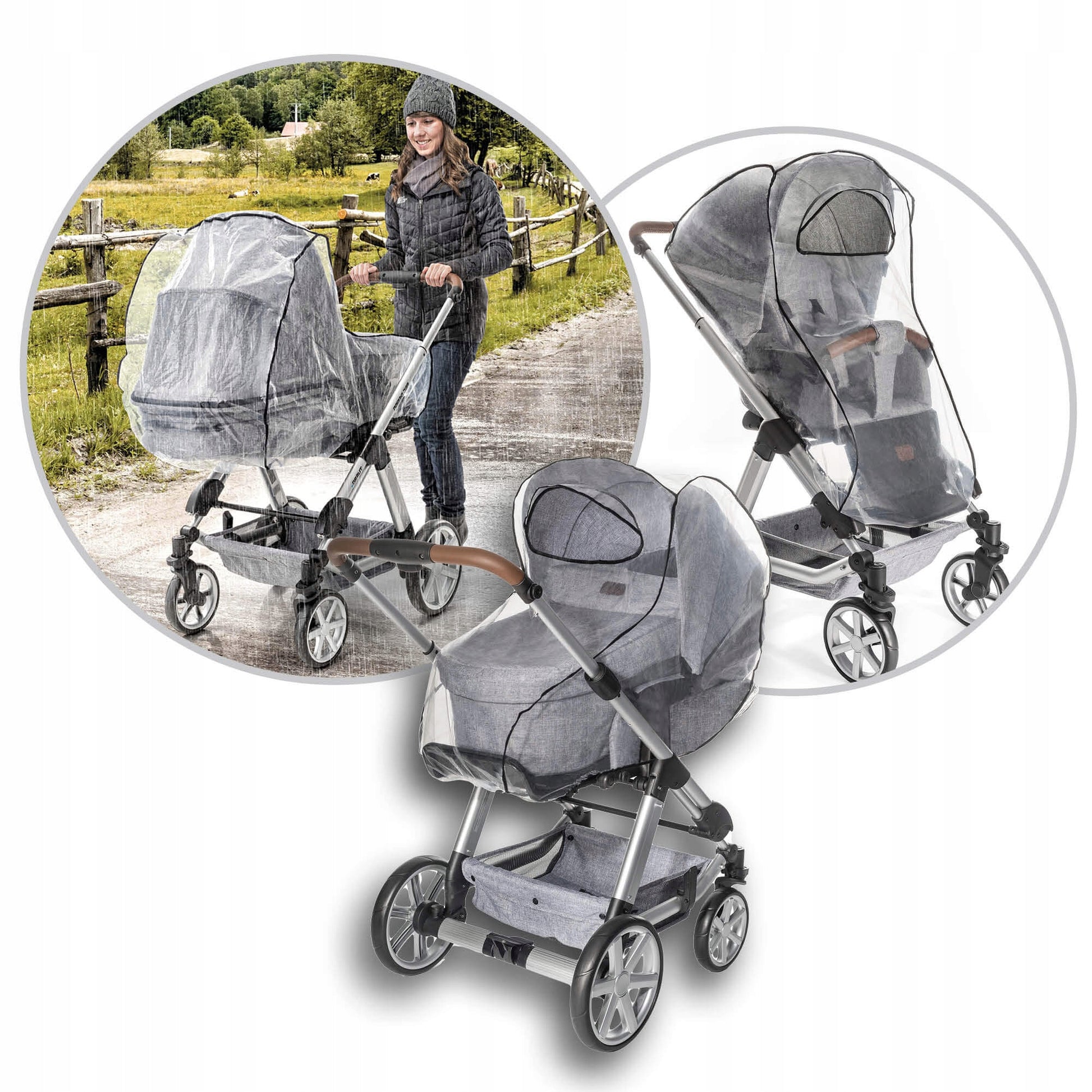 REER universeller Regenschutz für Kinderwagen und Sportwagen 705377 – Produktbild 5
