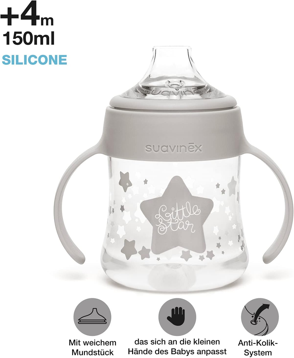 SUAVINEX My First Set zestaw startowy butelek + smoczek 5el. 0msc+