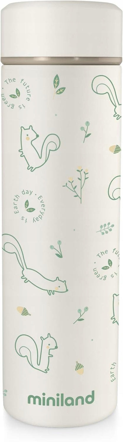 MINILAND Natur Thermy thermos pour boissons en acier inoxydable 450 ml