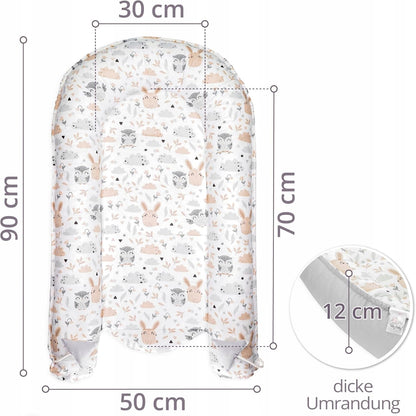 TOTSY BABY dětský kokon hnízdo 90 x 50