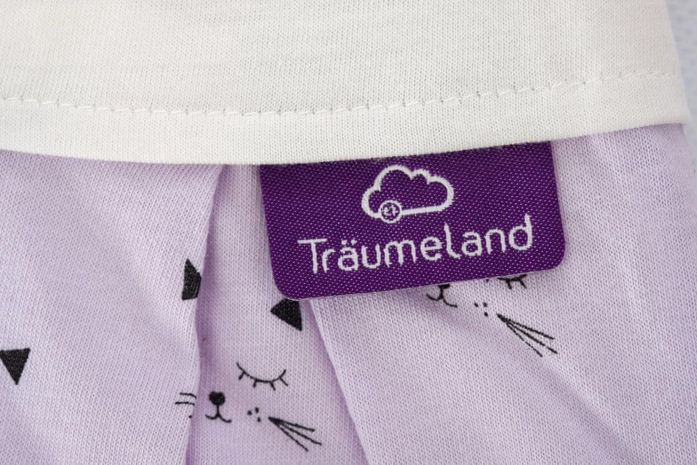 TRAUMELAND śpiworek do spania 2,5TOG całoroczny 56/62, bawełna 100% z logo i wzorem