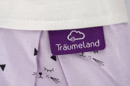 TRAUMELAND śpiworek do spania 2,5TOG całoroczny 56/62, bawełna 100% z logo i wzorem