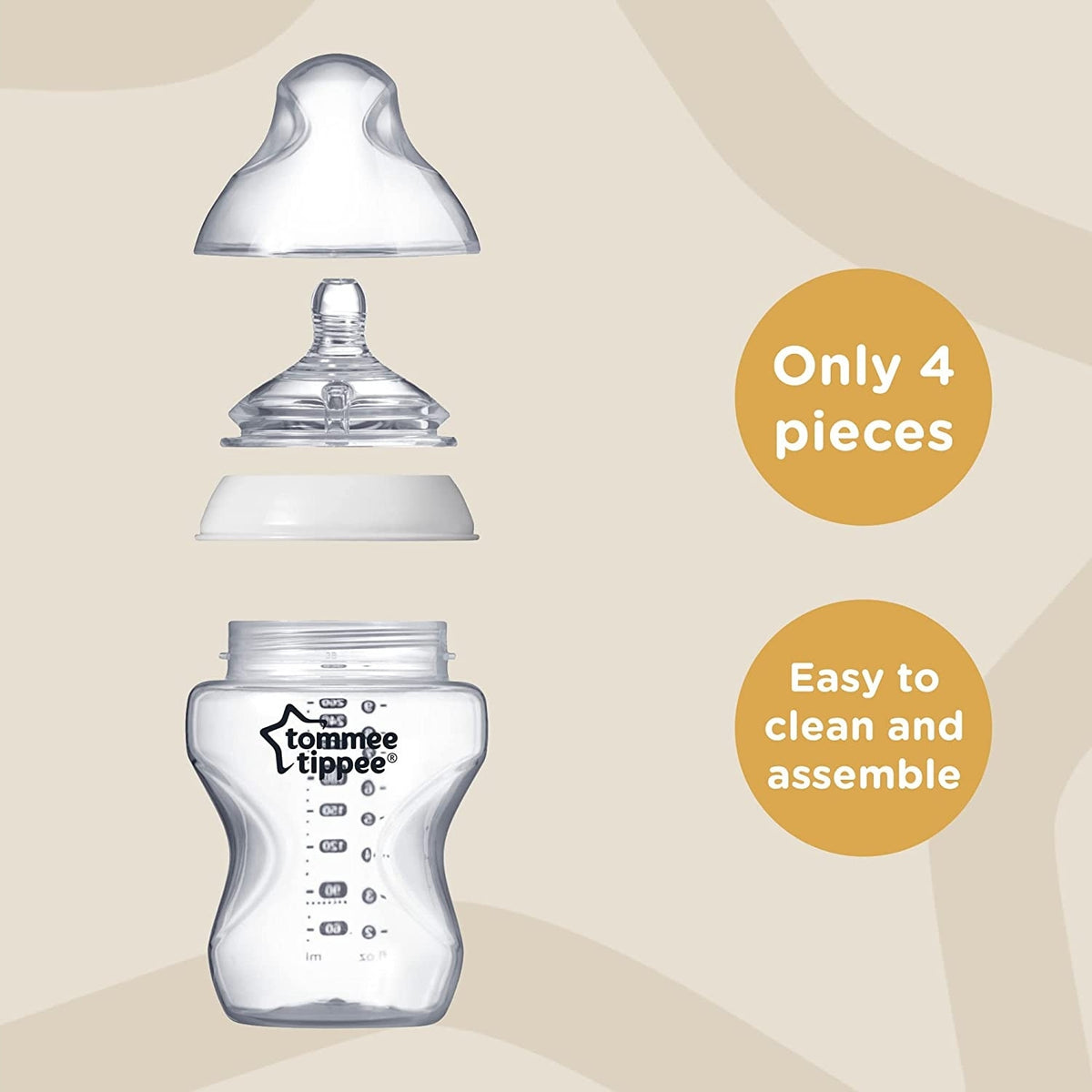 TOMMEE TIPPEE Ensemble de 6 biberons 260ml ANTI-COLIQUE