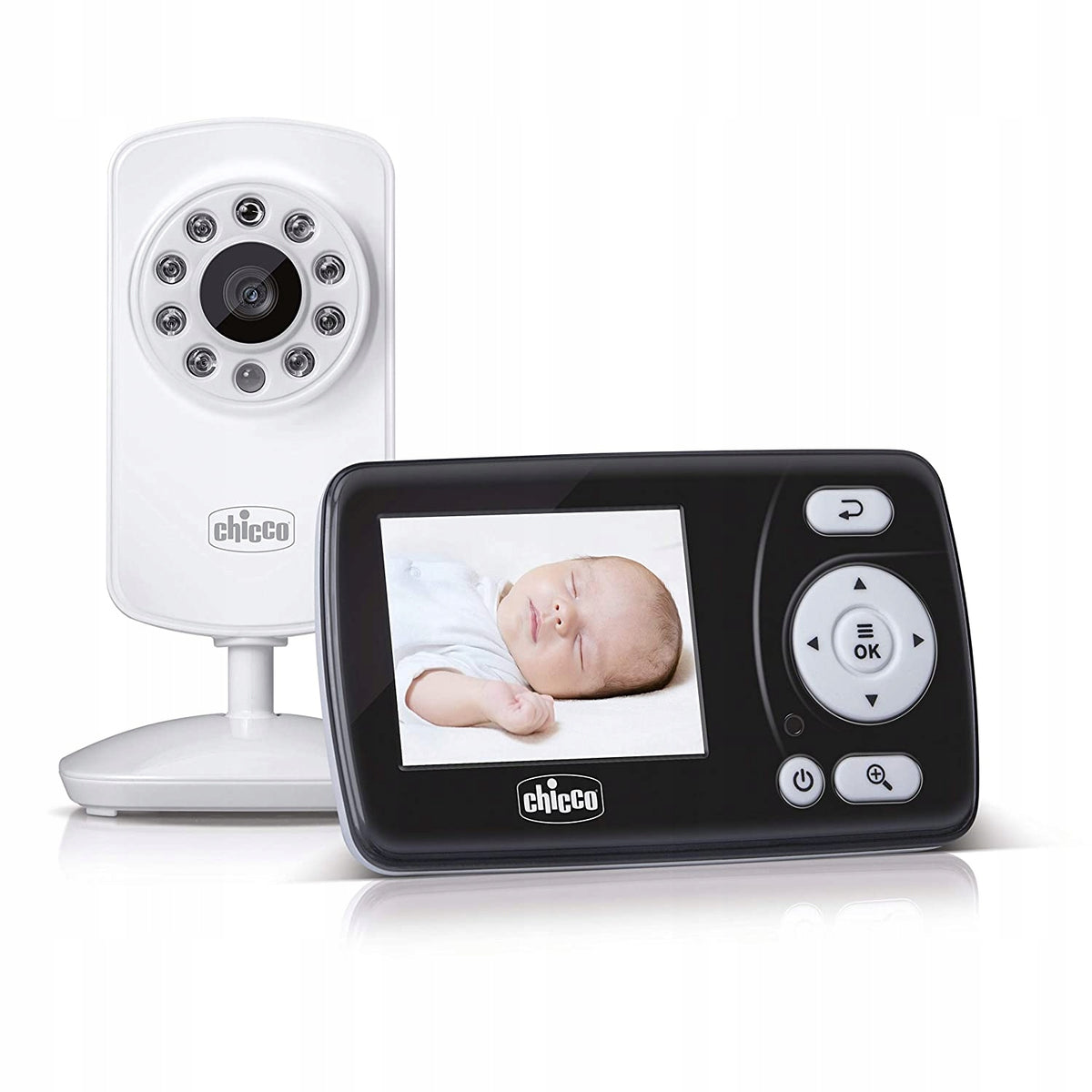 CHICCO Smart niania elektroniczna 2,4" FHSS, kamera i monitor LCD z podglądem dziecka