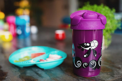 TOMMEE TIPPEE No Knock kubek z ustnikiem 300 ml 18 m+ ŻÓŁW