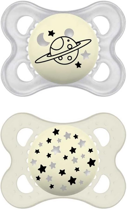 MAM ORIGINAL NIGHT sucette x2 2-6m phosphorescent