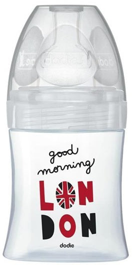 DODIE Sensation+ LONDON glasflaske 150 ml 0-6 m sutter 1 fri flow