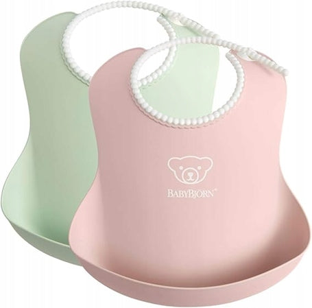 BABYBJORN bavoir en silicone avec poche x2