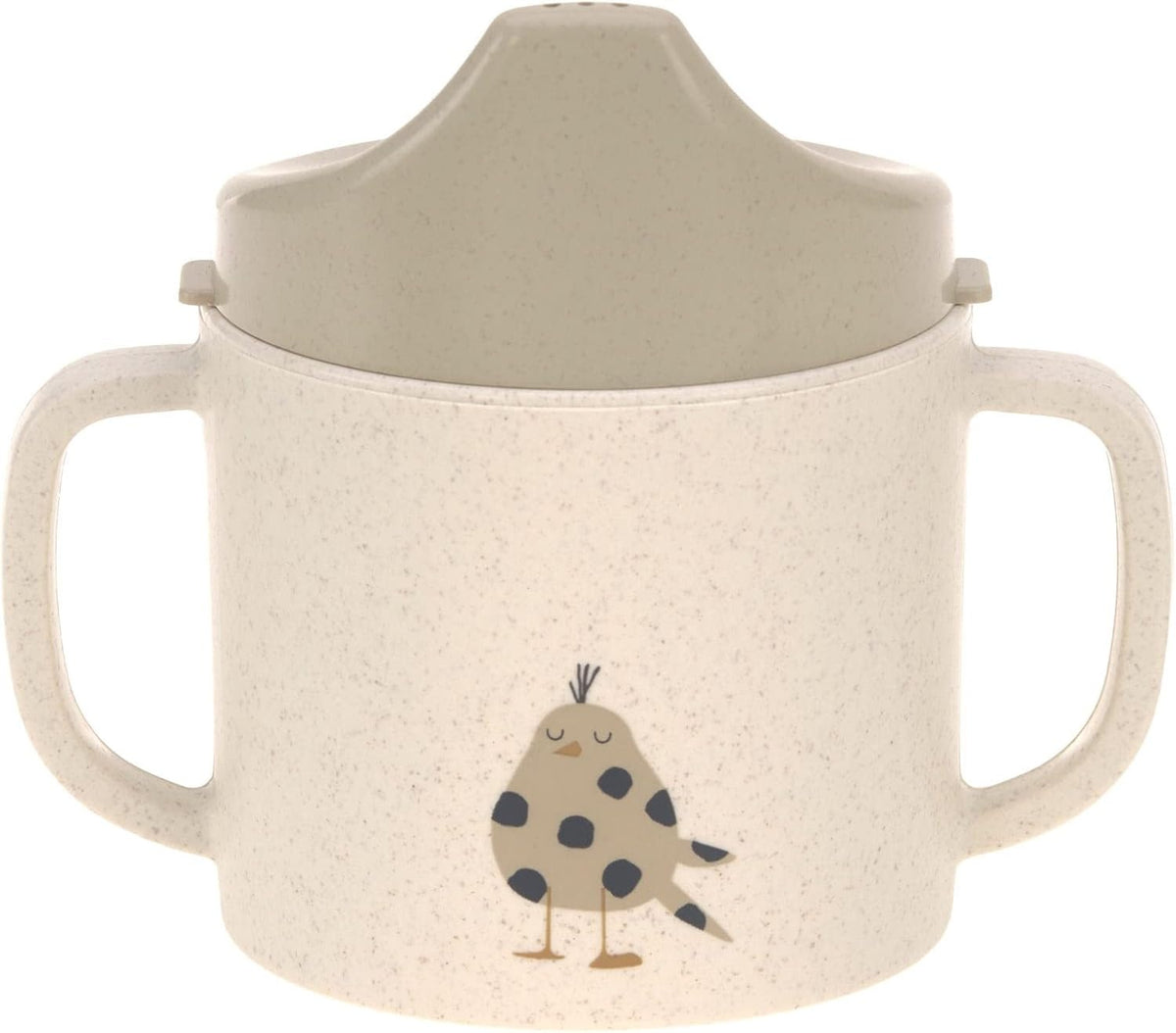 LASSIG Sippy Cup Little Mateys kubek z ustnikiem 150 ml 6 m+ – beżowo-szary – zdjęcie 1