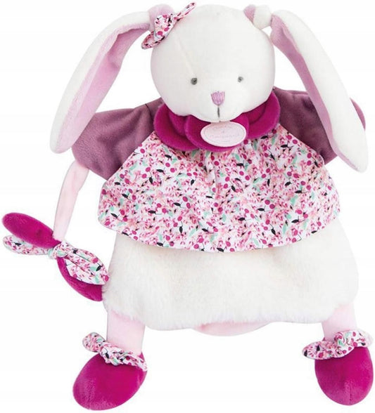 DOUDOU et COMPAGNE marionnette peluche LAPIN KIRSCHE 28 cm