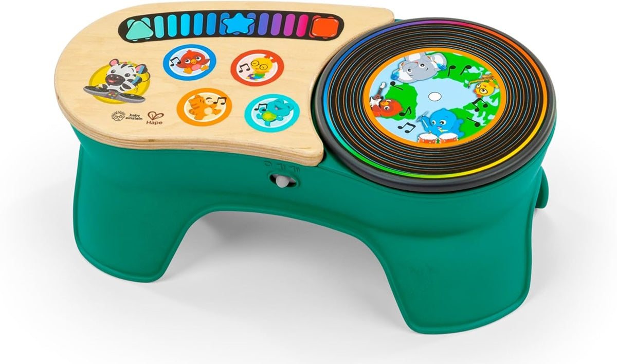 BABY EINSTEIN DJ Discovery consola de madeira tátil 50 melodias e sons