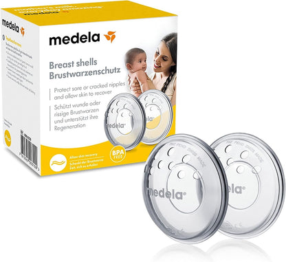 MEDELA muszle ochronne osłonki uniwersalne, osłonki na piersi do ochrony brodawek i regeneracji skóry