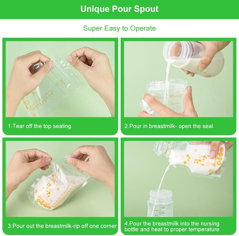 Sacs de Conservation Alimentaire 60pcs 250ml