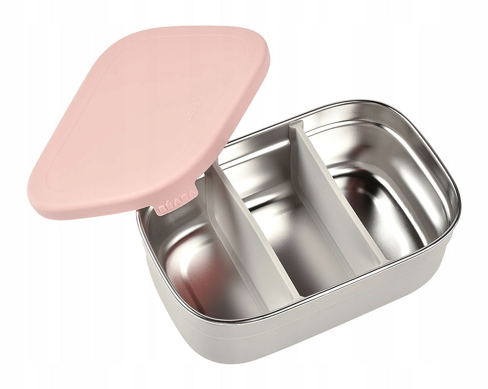 BEABA Lunchbox per colazione acciaio inox 760ml con scomparti