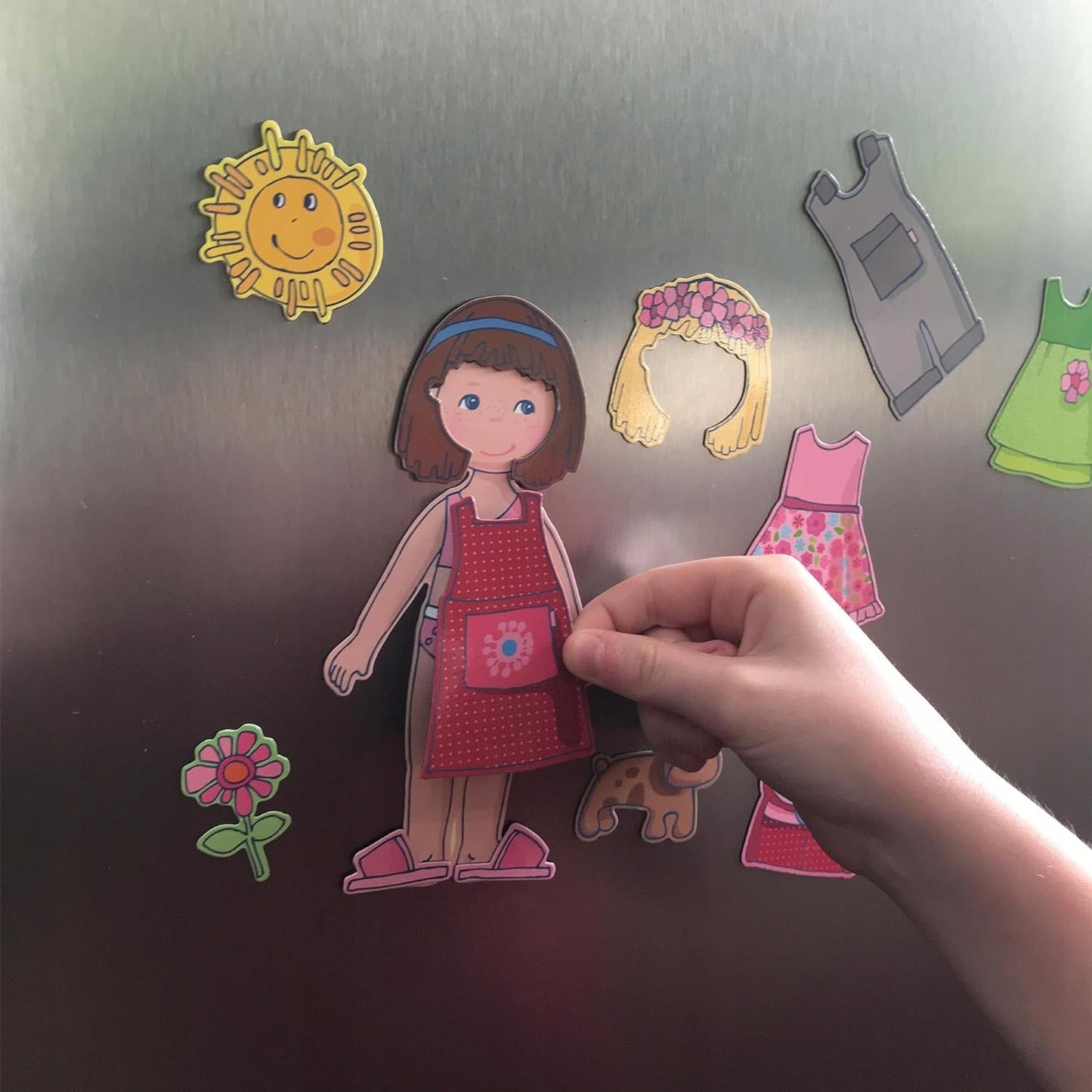 HABA Dress Lilli Magnetic Puzzle, 4 Backgrounds, 54 Magnets – Product Image 3