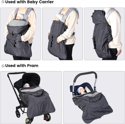 ORZBOW housse pour porte-bébé avec capuche DINO universelle