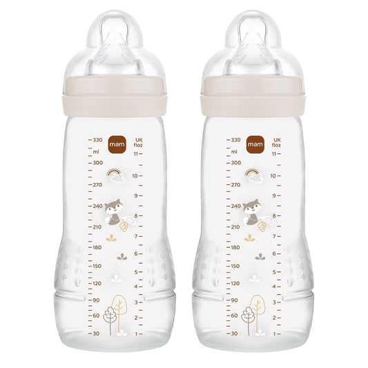 MAM Easy Active zestaw butelek 2x 330 ml 4 m+ smoczek 2 LIS – em lisa wiek 4 m+ smoczek 2 (średni przepływ) pojemność 330…