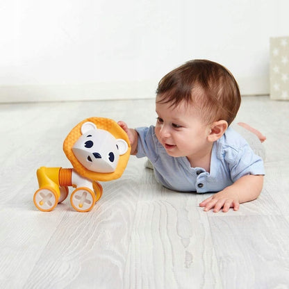 TINY LOVE Lion Leonardo jouet interactif roulant avec hochet 15x20 cm