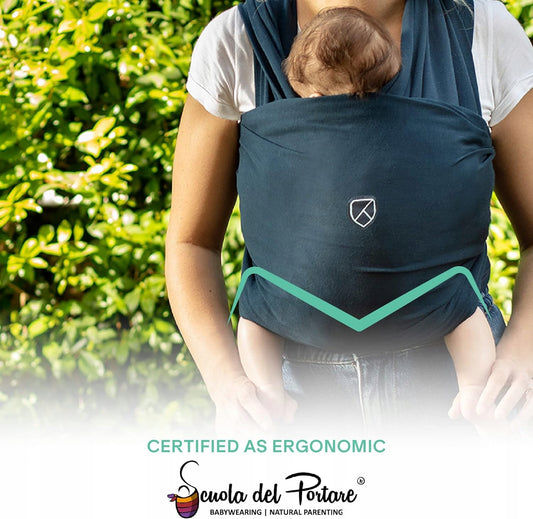 KOALA BABYCARE écharpe de portage élastique jusqu'à 15kg
