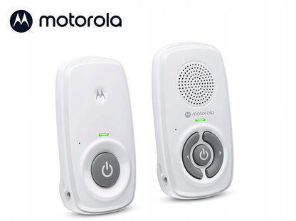 MOTOROLA MBP21 cyfrowa niania elektroniczna DECT 2 – biały zestaw audio z jednostką rodzica i dziecka