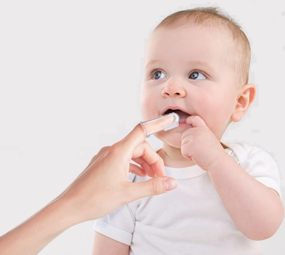 NUBY silikonowa szczoteczka do zębów na palec + etui – zdjęcie produktu 2