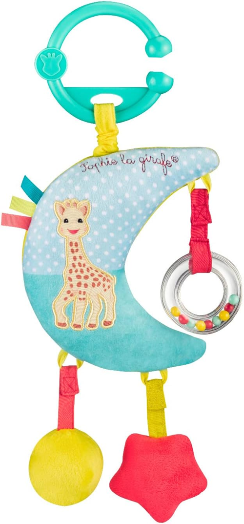 SOPHIE LA GIRAFE Spieluhr-Anhänger für Kinderwagen und Babybett, 28 cm, MOND
