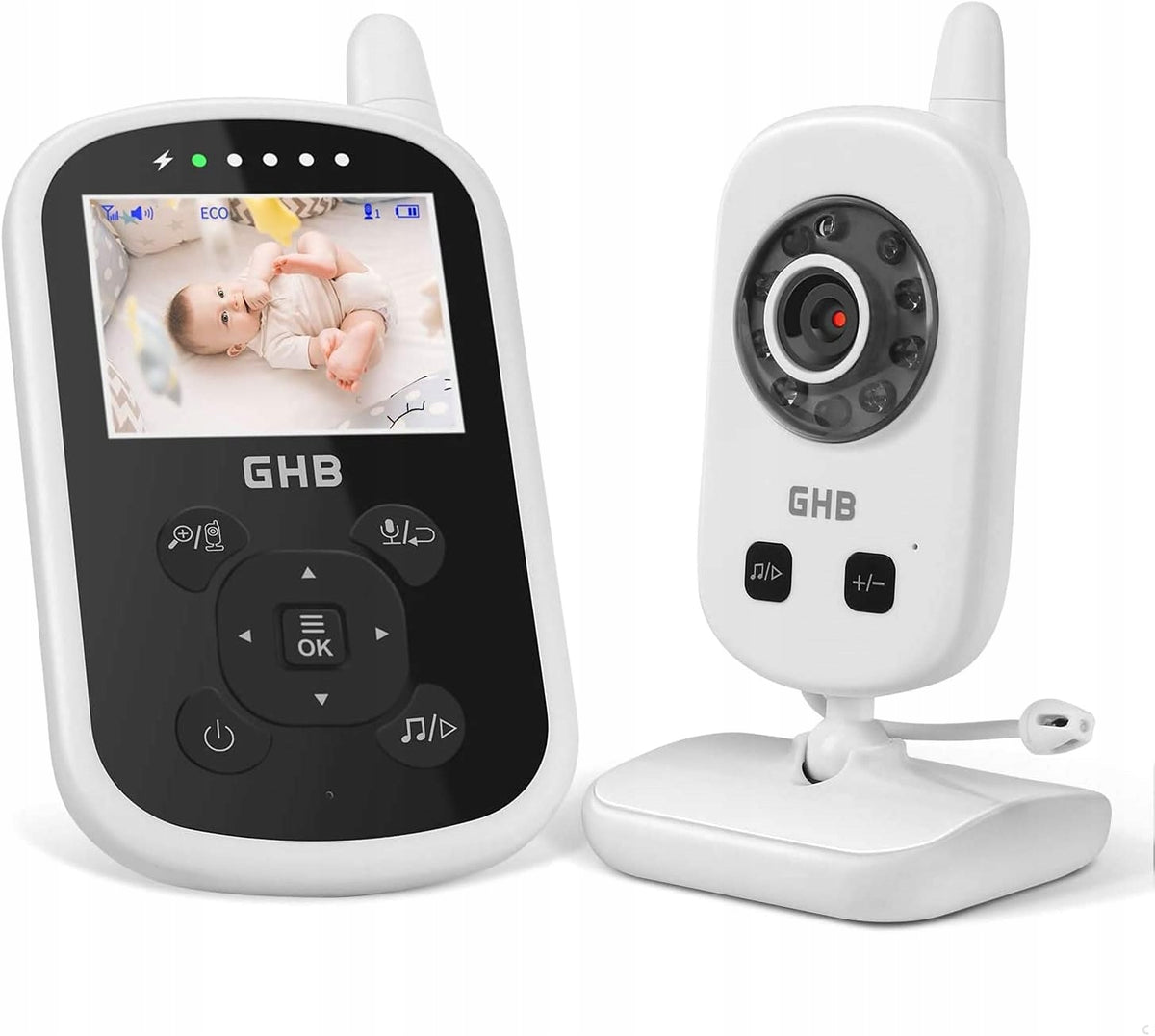 GHB UU24 babyphone numérique écran LCD 2,4"