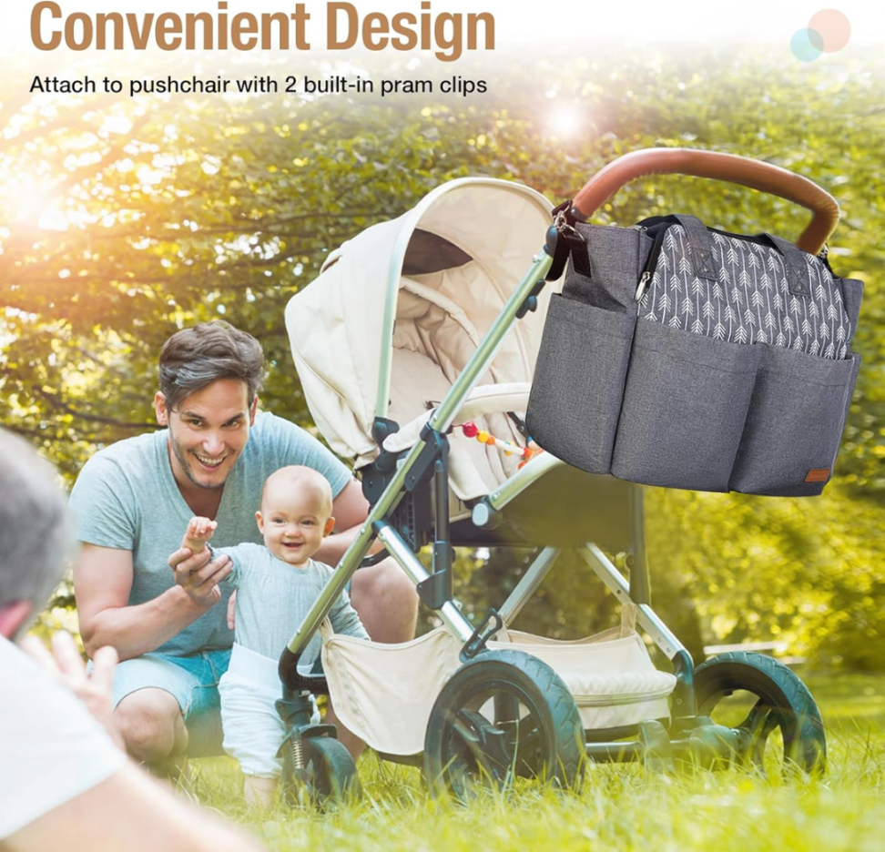 LEKEBABY sac pour poussette + matelas à langer