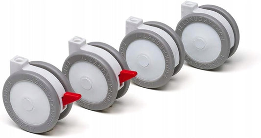 FOPPAPEDRETTI roulettes pivotantes avec frein pour lit bébé, 4 pièces