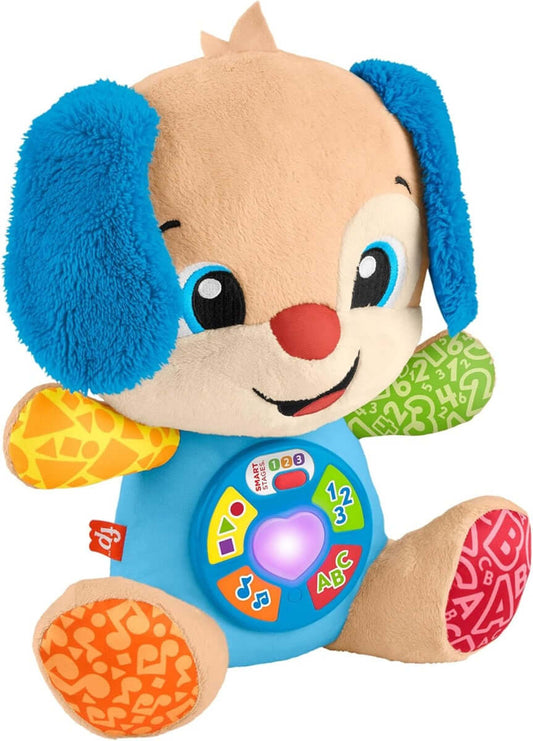FISHER-PRICE JFD27 leergierig puppyknuffeltje in 5 talen PL CZ SK HU ENG