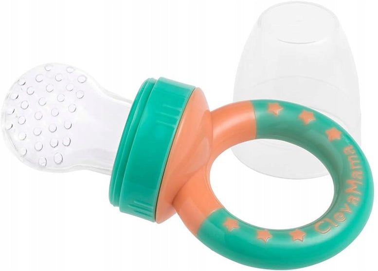 CLEVAMAMA Clevafeed anneau de dentition distributeur de fruits pour bébés 6 m+ 1 tétine