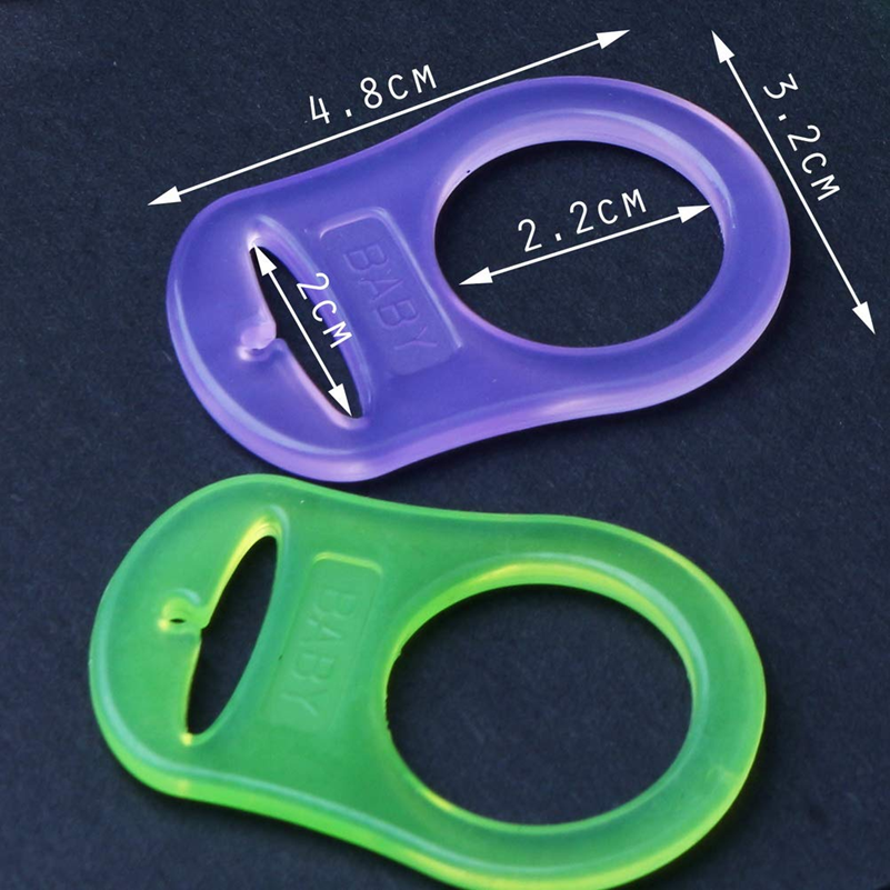 BABY poignées en silicone pour chaînes de sucette 8 pièces