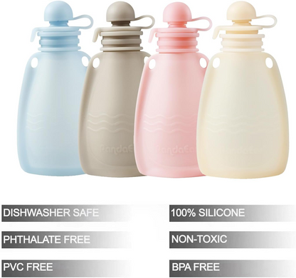 PANDAEAR Sacs de Conservation Alimentaire en Silicone x4