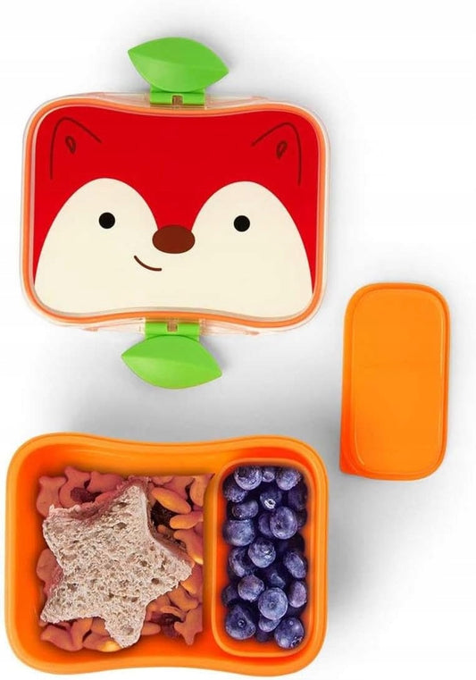 SKIP HOP Zoo Lunch Kit - Lis śniadaniówka + pudełko na przekąski 700 ml