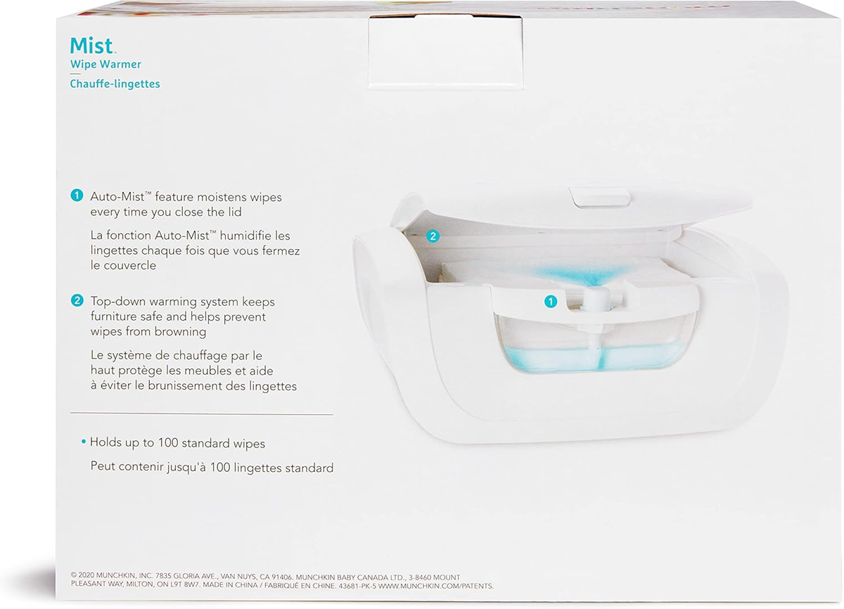 MUNCHKIN MIST chauffe-lingettes humidificateur