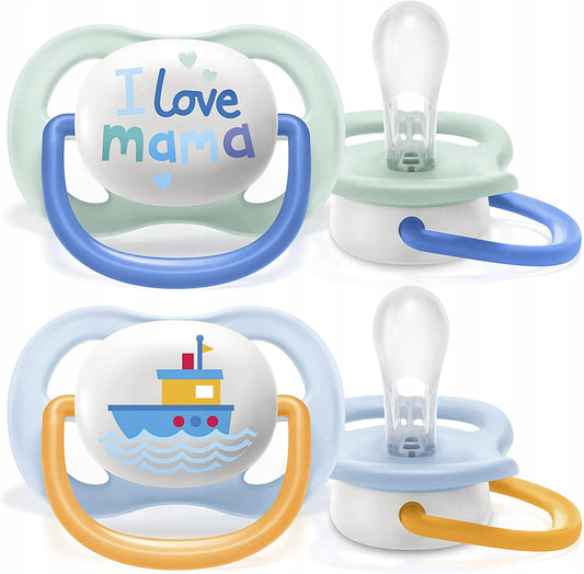 PHILIPS AVENT Ultra Air Happy smoczki x 2 0-6msc
