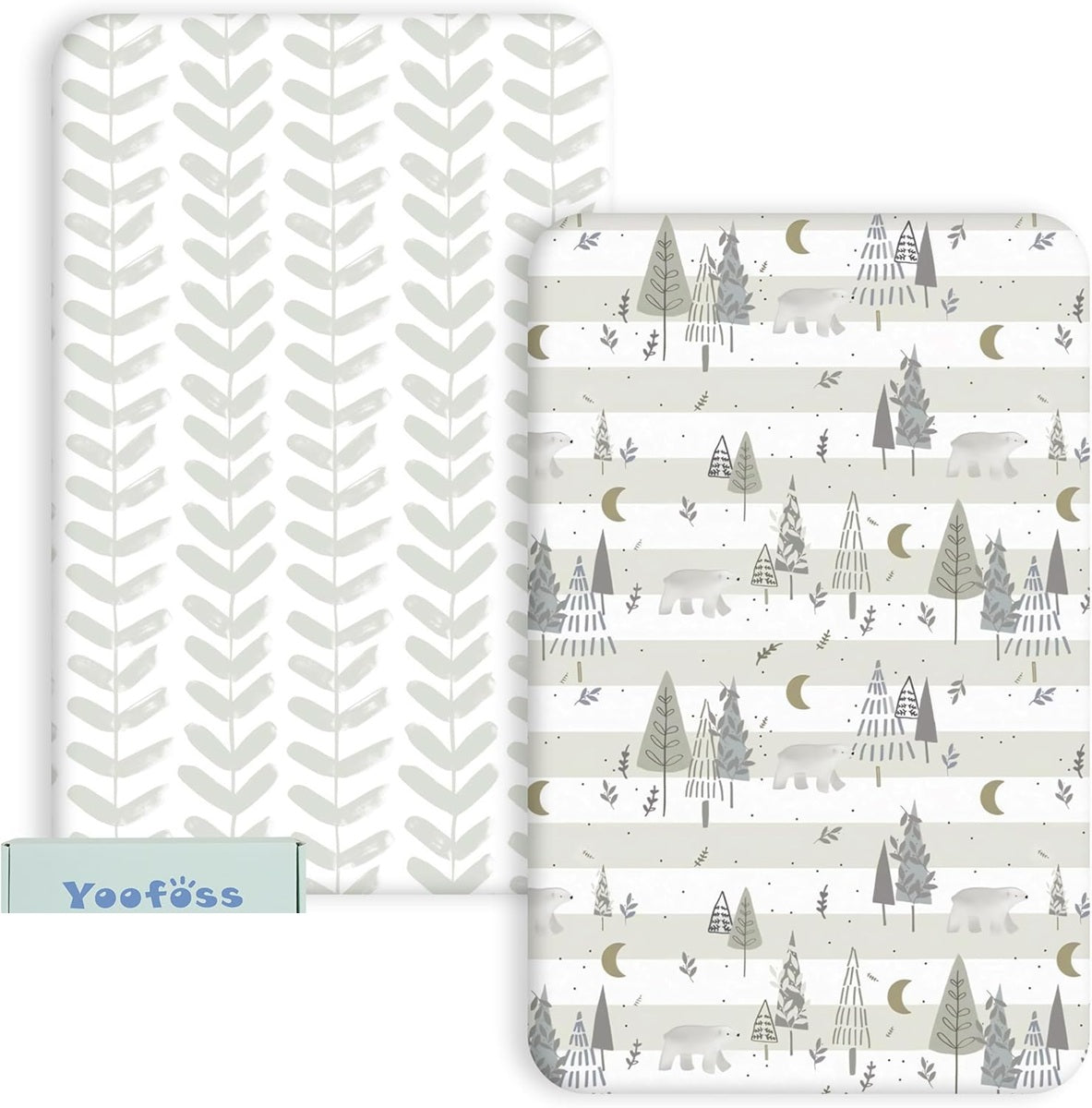 YOOFOSS drap-housse avec élastiques x2 51x85cm