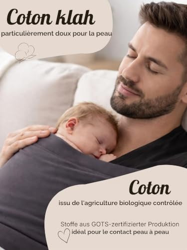 HOPPEDIZ Baby Bonding Top pour peau à peau anthracite M