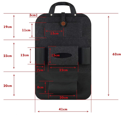 ALECAT protège-siège organisateur de voiture 41x62 cm