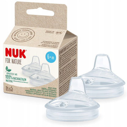 NUK for Nature ustnik silikonowy smoczek do kubka 6msc+
