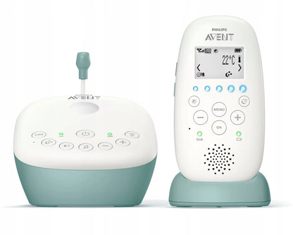 PHILIPS AVENT SCD731/26 niania elektr. + projektor, cyfrowa niania z bazą ładującą, biała