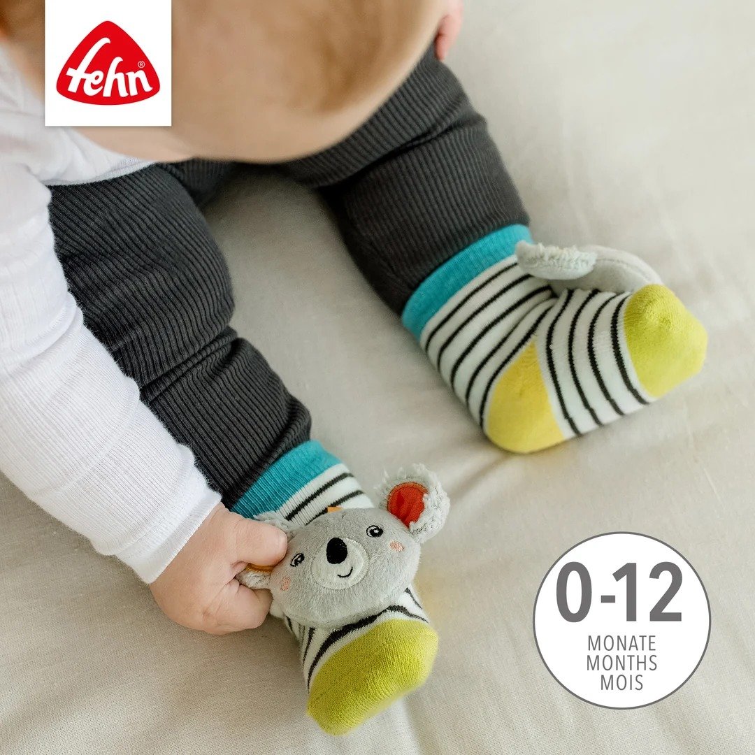 Fehn Koala skarpetki z grzechotką – nowy – zdjęcie 5