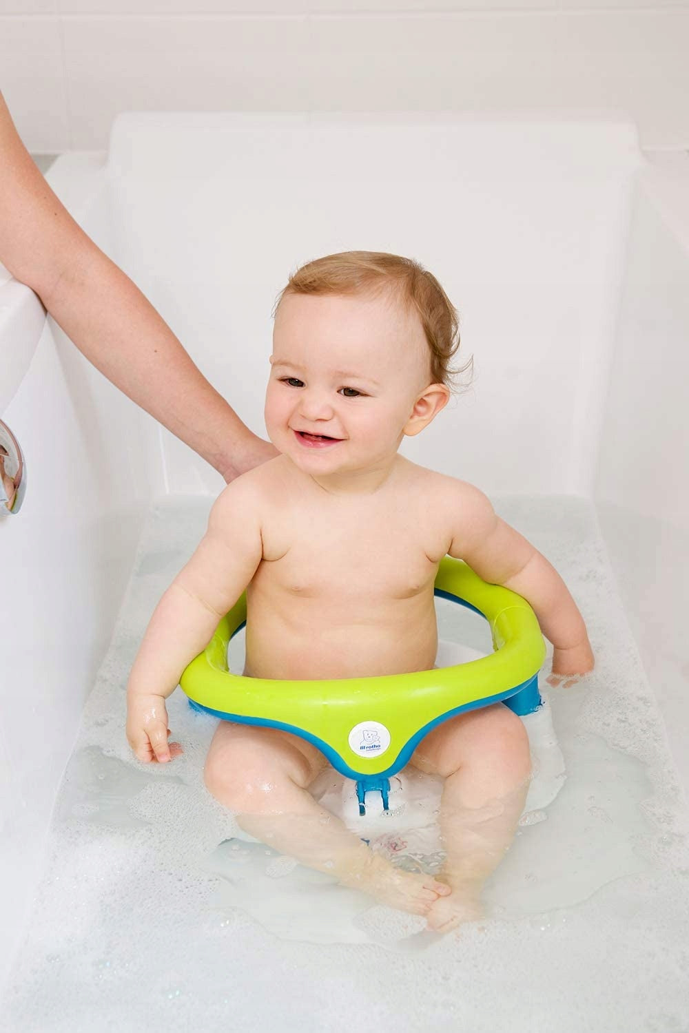 ROTHO Babydesign krzesełko do kąpieli 13kg dla niemowląt w wannie, stabilne i wygodne