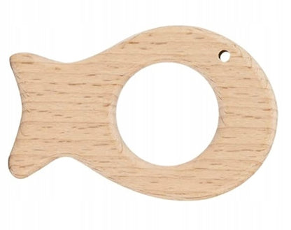 UBERMING anneau de dentition en bois POISSON 5 x 7,5 cm