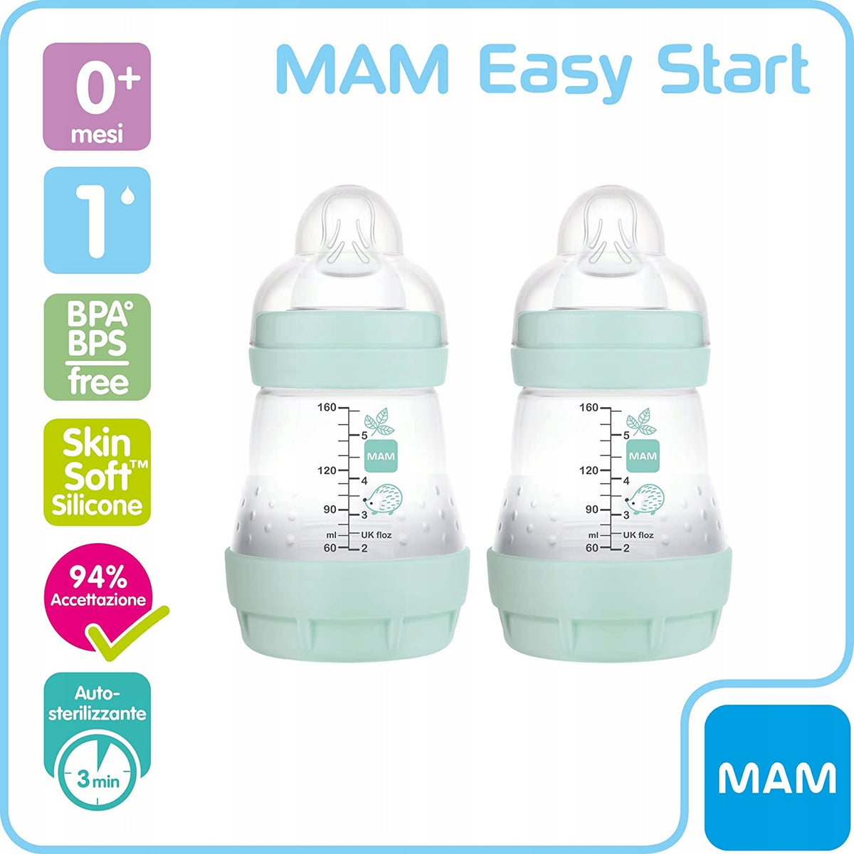 MAM Easy Start biberon anti-colici 160ml 0+