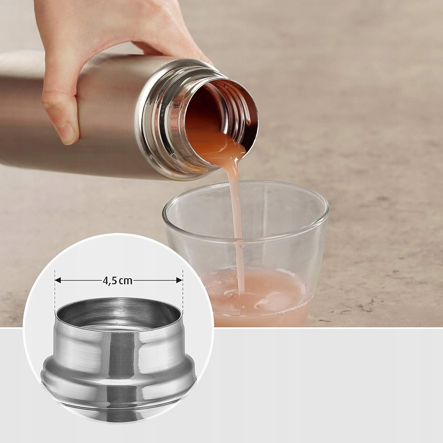 REER Pure termos ze stali nierdzewnej 450 ml – zdjęcie produktu 2