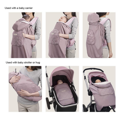 BEBAMOUR housse universelle imperméable pour porte-bébé poussette siège auto