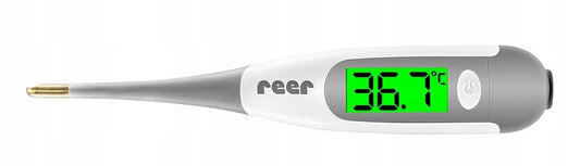 REER ExpressTemp Pro termometr elektroniczny LCD ze złotą końcówką z elastyczną sondą i wyświetlaczem 36,7°C