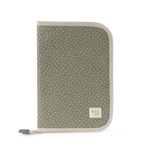 WALKING MUM Topito Poppy Moss etui na dokumenty, zamykane etui na książeczkę zdrowia i dokumenty dziecka